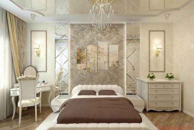 Bedroom Design In Classic Style Gentle White