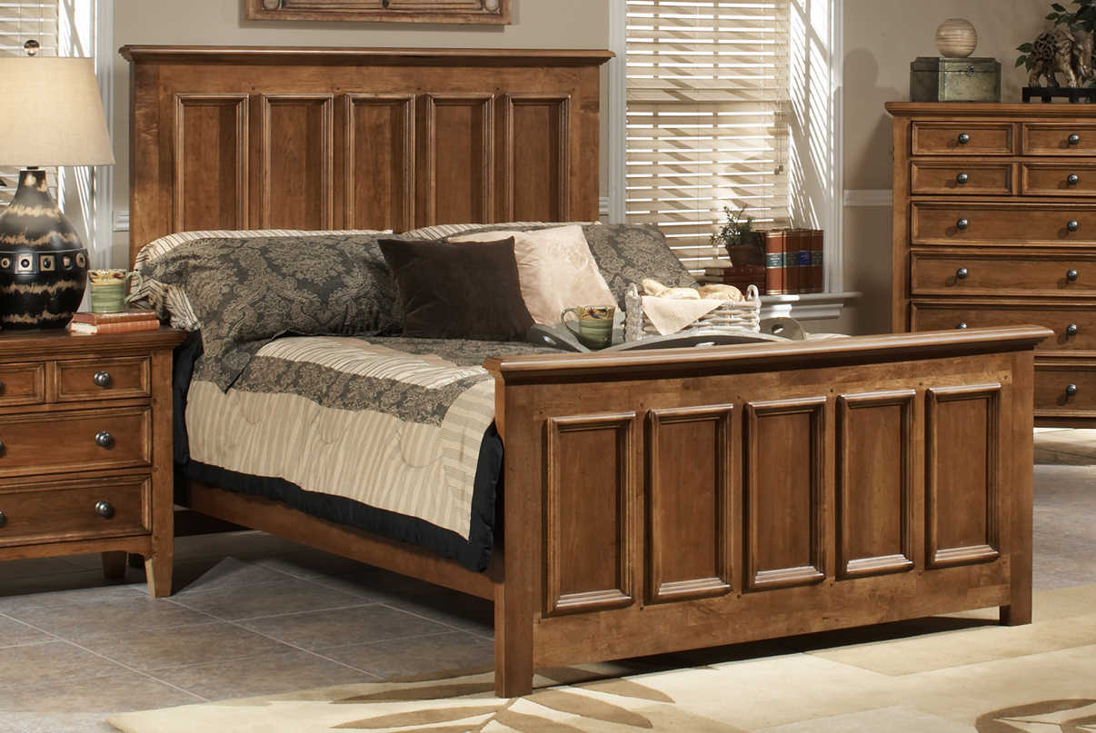 Wood bed frame bed 2