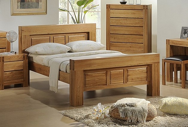 Wood bed frame bed 3
