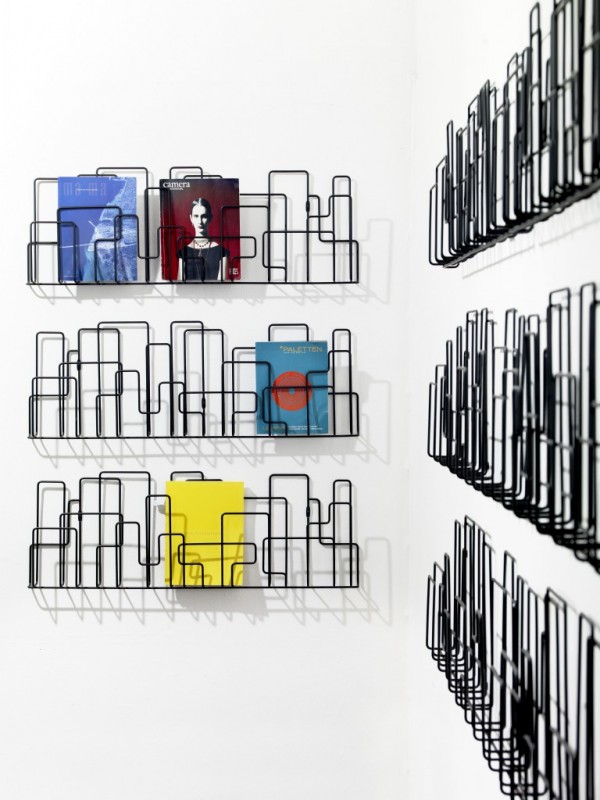 Wall Mounted Magazine Rack Design