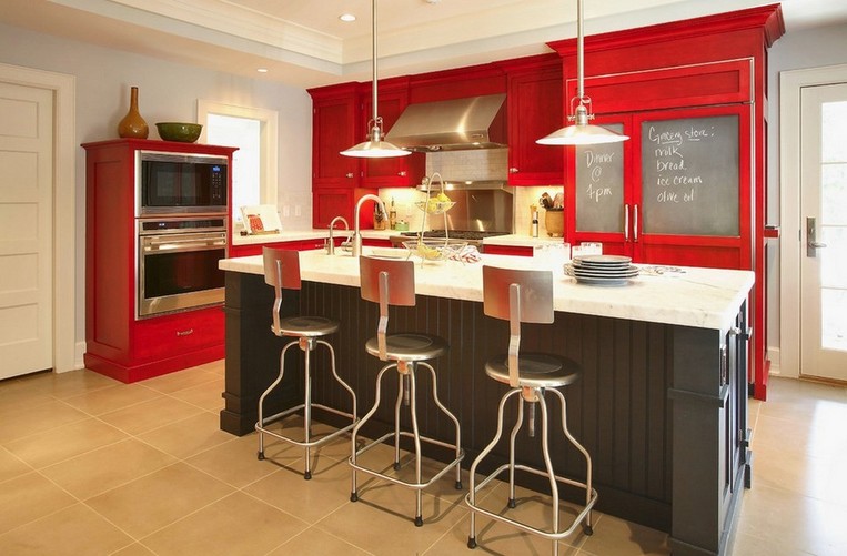 Kitchen paint colors red 3