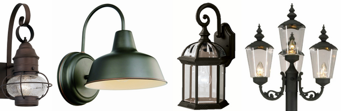 Vintage outdoor lighting fixtures