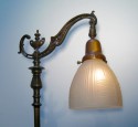 Antique bridge arm floor lamps