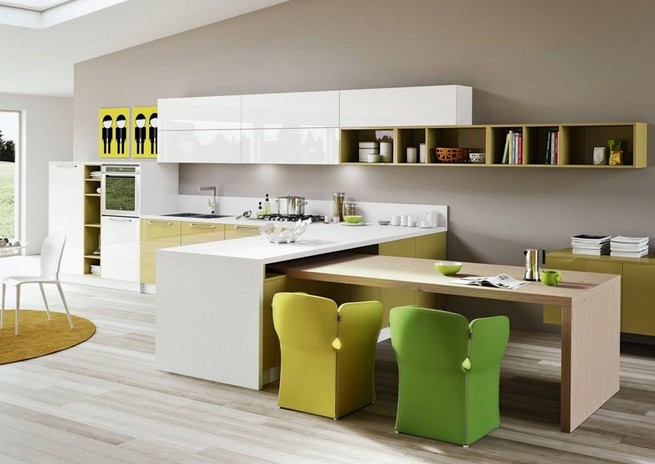 Kitchen rugs yellow