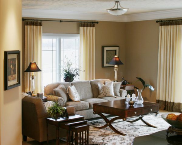 Living room arrangements with fireplace