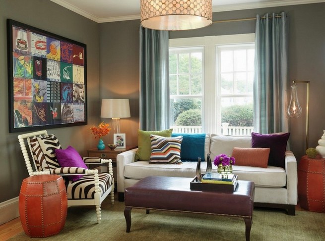 Small white table lamps