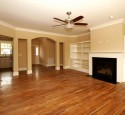 Wall paint ideas for living room with wood parquet flooring