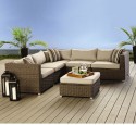 Patio sectional with storage