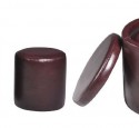 Faux leather small round ottoman clearance