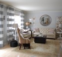 Living room curtains for gray walls
