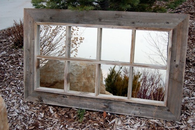 Wall mirrors rustic