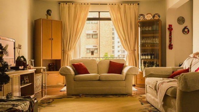 Light curtains for living room