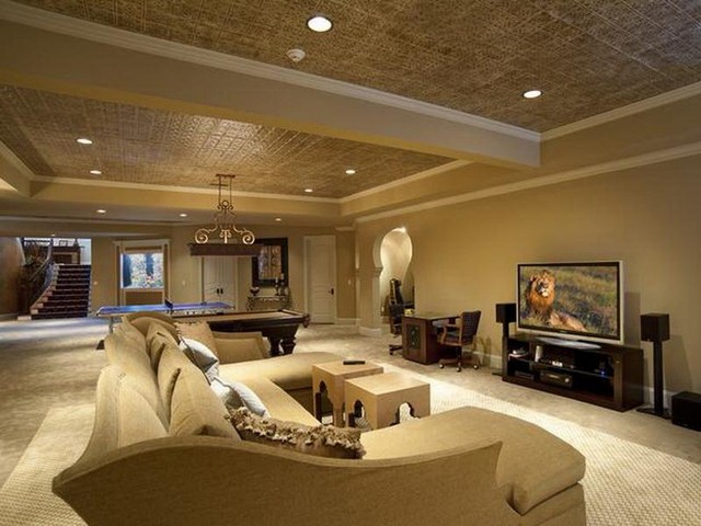 Basement lighting ideas drop ceiling