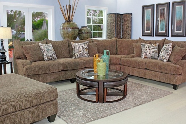 Living room furniture sets with sectional