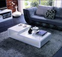 White lacquer coffee table modern