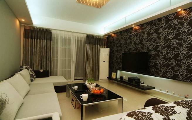 Feature wall ideas living room wallpaper