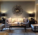 Wall color ideas for living room with brown couch