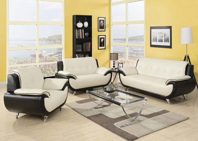 3 piece leather reclining living room set