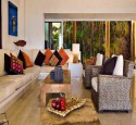 Furniture layout for living room with fireplace