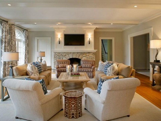 Arranging living room furniture with tv