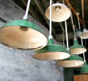Vintage warehouse lighting fixtures
