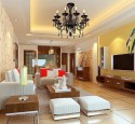 Decorate living room yellow walls