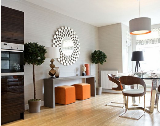 Wall mirrors round large