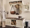 Storage bench and shelf