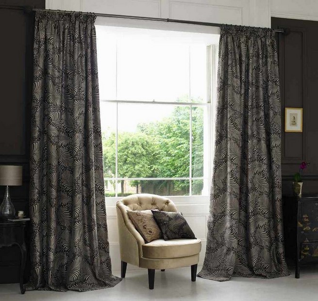Long curtains for living room
