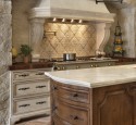Quatrefoil tile kitchen backsplash