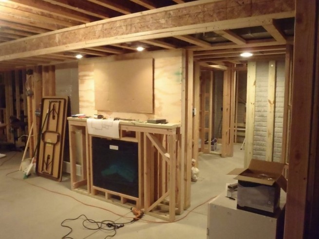 Basement lighting design