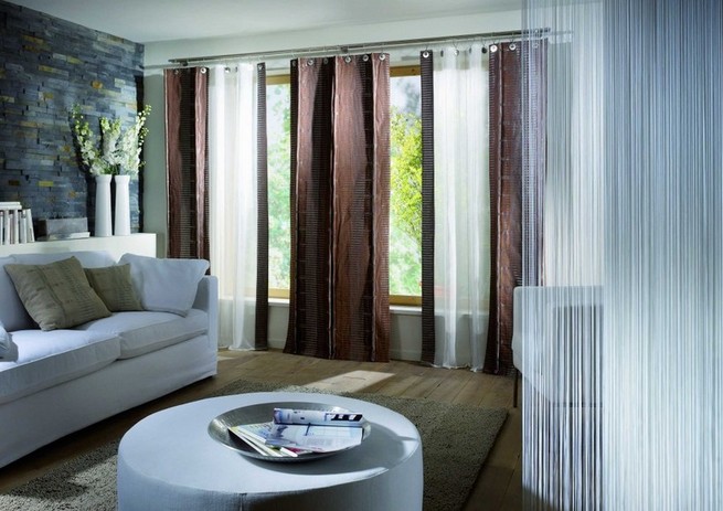 Modern curtains for the living room