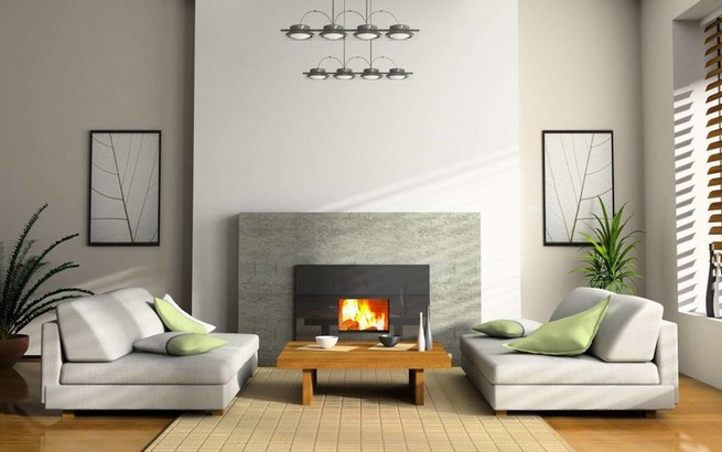 Living room design ideas with fireplace