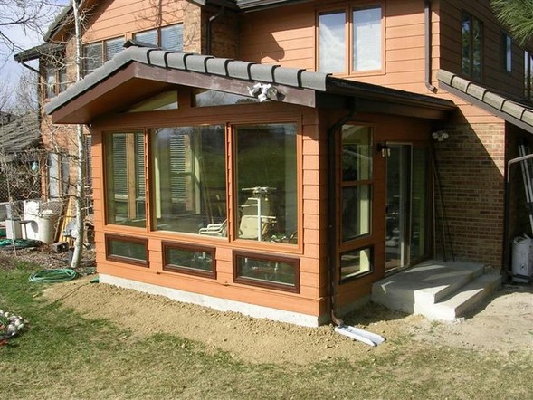 Rustic sunroom additions