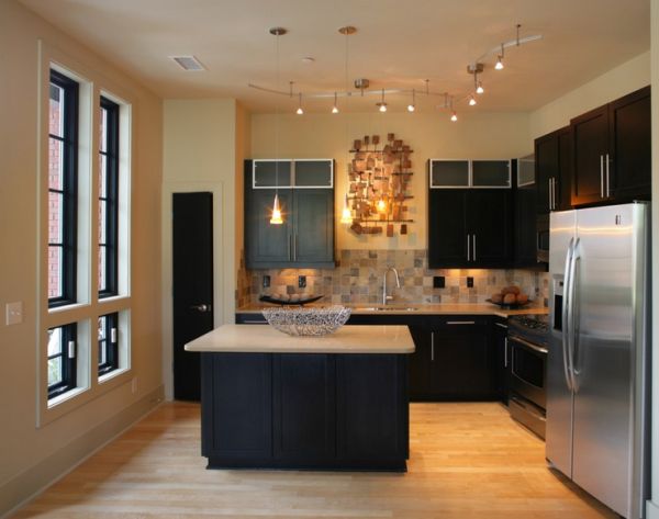 Wall track lighting fixtures