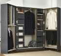 Portable wardrobe wood