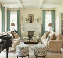 Arranging living room furniture with fireplace and tv