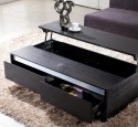 Wood coffee table with drawers