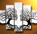 Abstract wall art black and white
