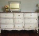 Painting old dressers white