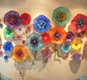 Outdoor wall art glass