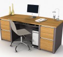 Wood computer desks for home office