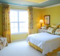 Lemon curtains for living room