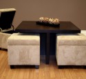 Coffee table ottoman combination