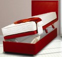Faux leather ottoman divan base