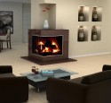 Design living room with black sofa