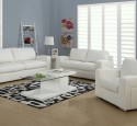 White 3 piece living room set