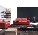 Living room design ideas with red sofa