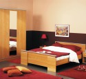 Small red table lamps