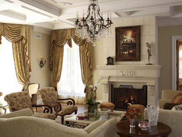 Elegant curtains for the living room